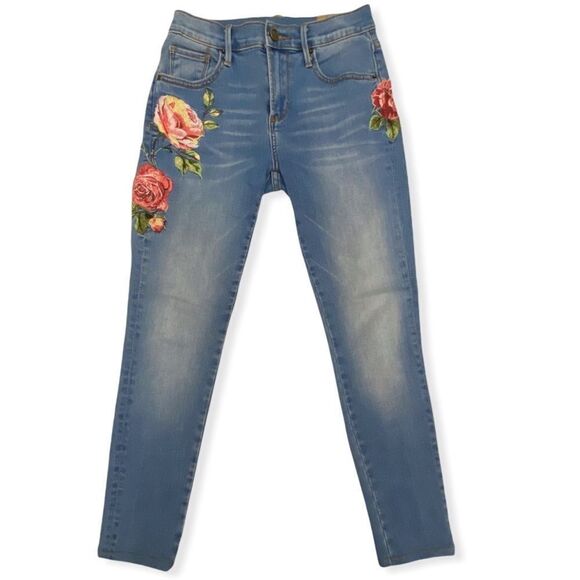 DRIFTWOOD Jackie Floral Embroidered Skinny Jean